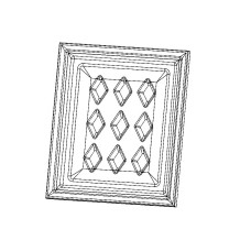 Frontplatte keramik grün Treviso 320.15