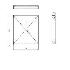Aschelade/Aschekasten -1,5*336,8-415,7