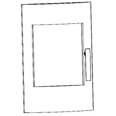 Tür schwarz komplett Bali 296.17