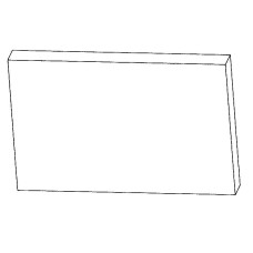 ND-DESKA ZADNÍ 30*183*285 ŠAMOT