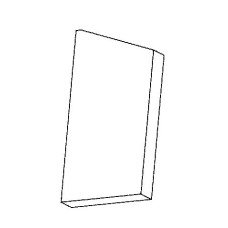 ND-DESKA BOČNÍ 30*150*280 ŠAMOT