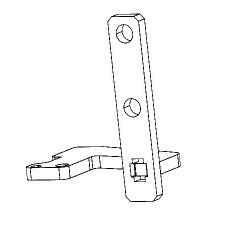 Türscharnier/perl-anthrazit plus Leiste — Set HSP6 419/434.08