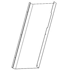 Seitenwand vorne li lackweiss 434