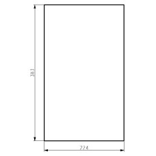 Glasscheibe 519/534.08 4*224*383