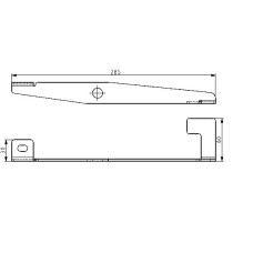 Reinigungshebel/anthrazit HSP6 538.08-WT