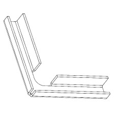 Feuerraum-Auskleidung Halter li+re/anthrazit HSP6 538.08-WT