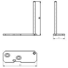 TÜRSCHARNIER UNTEN 180.18/2 + 181.18/2+187.19-WT