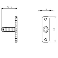 Schließbolzen/Dorn/Zapfen/Stift