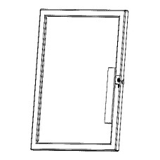 Heiztüre Esprit-IV 185.16 schwarz