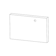 ND-DESKA ZADNÍ 30*183*285 ŠAMOT