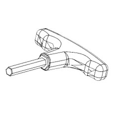 ND-IMBUSOVÝ KLÍČ s rukojetí T SW8 KEN-601-6160K