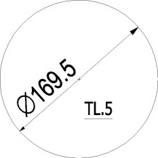 ABDECKUNG Rohrst.OBEN ANTHRAZIT 218.17/206.15