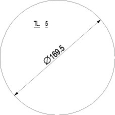 ABDECKUNG Rohrstutzten OBEN GUSSGRAU