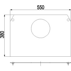 DECKPLATTE 275.15/1 GUSSGRAU