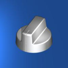 DH75/85 REGLERKNEBEL EDELSTAHL-OPTIK