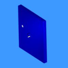 DH75/85 ZUGTÜRBLENDE BLAU LINKS (ReF)