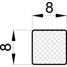 DICHTSCHNUR KO 8mm schwarz lfm
> > Bitte länge der Dichtung am Gerät abmessen und ganze Laufmeter bestellen  .  (1 Laufmeter = Menge: 1 ) ACHTUNG Kleber nötig <<