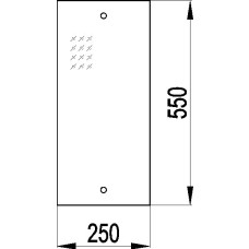 GLAS-DECKPLATTE 550x250 212.17