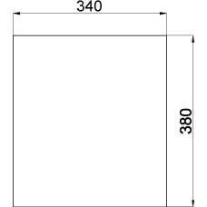 GLASSCHEIBE 380x340 268.17+367.19