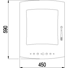 HEIZTÜR 268.17/1 ANTHRAZIT