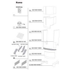 Kunststein-Set ROMA schwarz