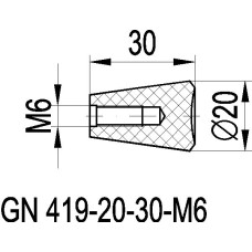 KEGELGRIFF GN419-20-M6 180/181