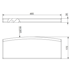 TOPSTEIN VORNE 
SERPENTINO 305.15/3 MOLDE