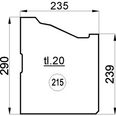 ND-CIHLA 215 20*235*290 AS-750