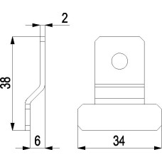 ND-DRZAK SKLA DVERI 1 sv. seda