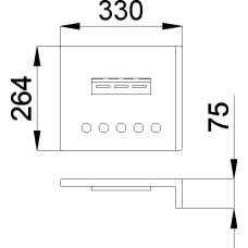ND-KACHLE BOC. S DRZ. PS modra