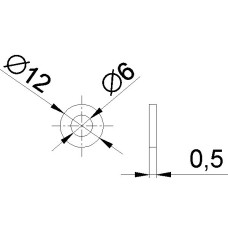 ND-PODLOZKA 6*12 t=0,5 DIN 988