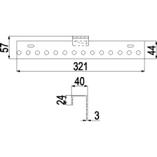oberer Schieber ODENSE anthrazit