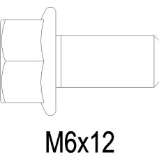 ND-SROUB M6*12 ECO-FIX DIN6921