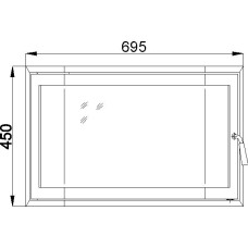 Prestige HEIZTÜR kpl.m.Rahmen 181.18 anth.