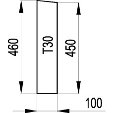 SCHAMOTTE 142 460x100x30