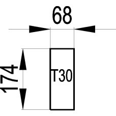 SCHAMOTTE 143 174x68x30