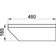 SCHAMOTTE 153 480x165x30
