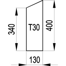 SCHAMOTTE 159 400x130x30