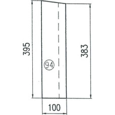 SCHAMOTTE 94 395x100x30