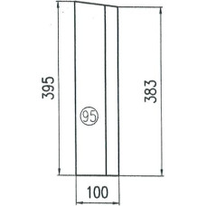 SCHAMOTTE 95 395x100x30