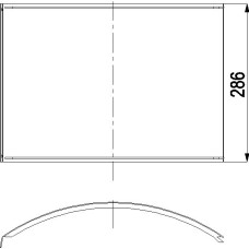 SEITENVERKLEIDUNG MITTE/MITTEL 216.15/1 ANTHRAZIT
