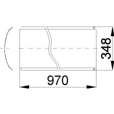 SEITENWAND EDELSTAHL 250.17-E