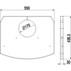 Serpentino DECKPLATTE 275.15
