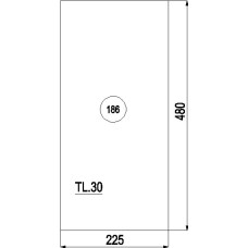 SCHAMOTTE 186 480x225x30