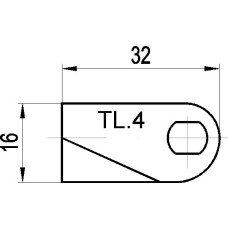 VERSCHLUSSZUNGE 180-185 neu