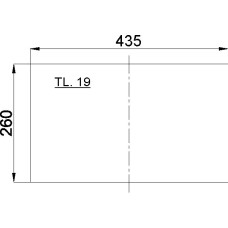 ZUGUMLENKPLATTE 268.17 445x260x19
