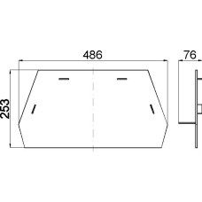 ZUGUMLENKPLATTE Stahl 166.15