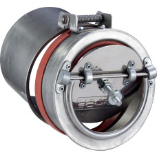 Energiespar-Zugregler mit Explosionsklappe  Ø 150mm ZUGEX "Haas+Sohn" Edelstahl